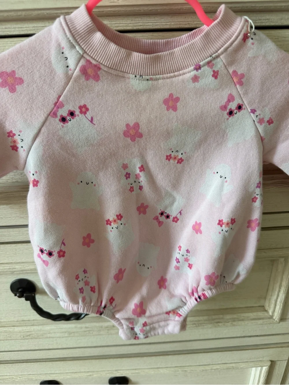 Pink Ghost & Pumpkin 0-3 months